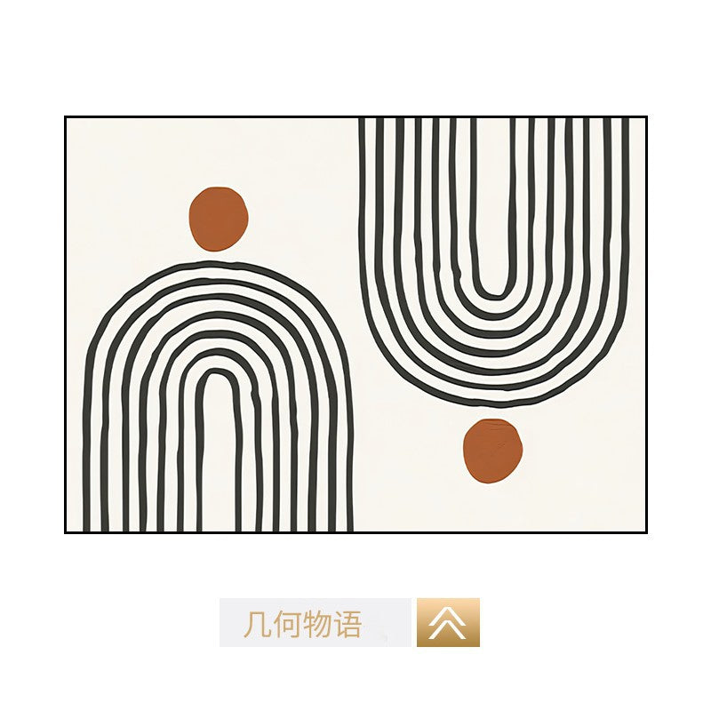 Modern simple meter box decorative painting Morandi small fresh blocking distribution box hanging painting weak electric box cover wall painting