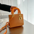Export quality satchel bag for women 2025 spring cross-border new arrival glossy diana bag fashion shoulder crossbody bag