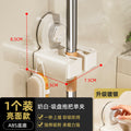 Punch-free suction cup mop holder mop wall hanging clip broom hook punch-free bathroom bathroom door rear storage rack
