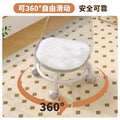 Popular for homemultifunctional beauty seam round stool chair pulley low stool universal wheel small stool with wheels rental room stool