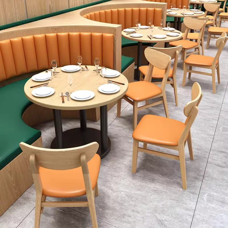 Customized Hong Kong-style restaurant tables and chairs, tea house booth sofa, milk tea shop, hotel table and chair combination, tea restaurant noodle house tables and chairs