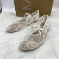 Za2025 spanish spring/summer off-white pointed-toe mules, stiletto heel closed-toe sandals, fairycore fashion