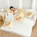 Cartoon pillow quilt dual-purpose pillow lunch break cushion dormitory office cushion single brushed air-conditioning pillow quilt