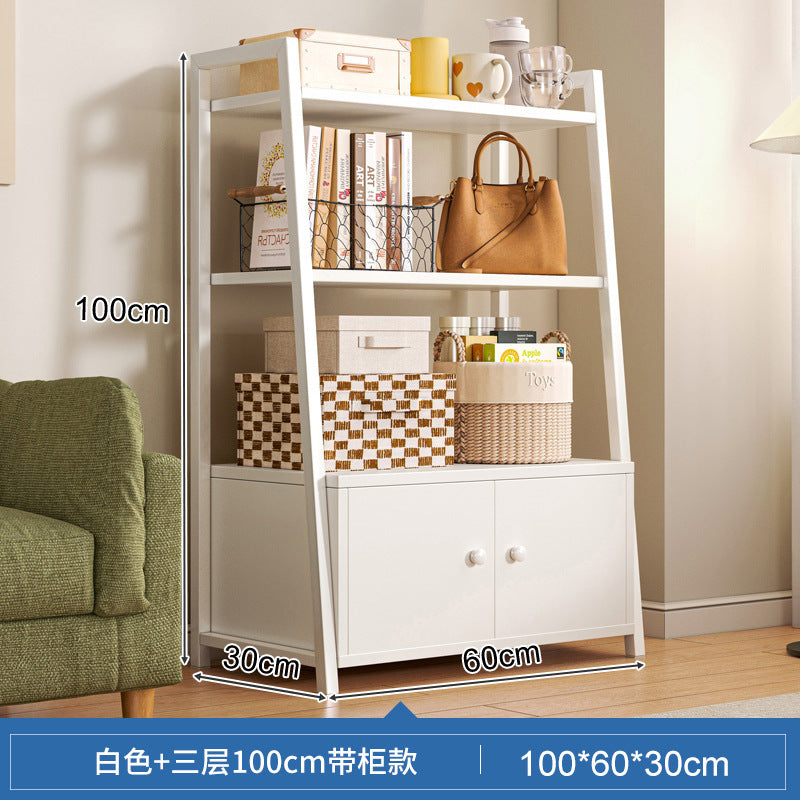 Shelf Shelf Floor-to-ceiling Bedroom Multi-layer Storage Living Room Storage Display Shelf Office Super Load-bearing Iron Shelf