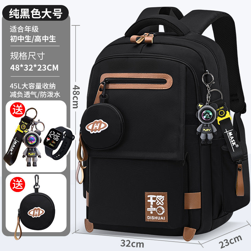 Lightweight, ergonomic backpack for middle school, high school, and elementary school students - extra large capacity, unisex design