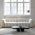 Foshan factory cream style marshmallow fabric sofa small apartment normcorefrench scandinavian cashmere retro sofa