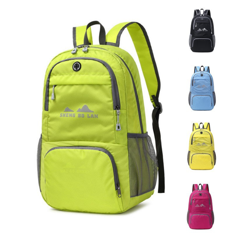 Sports and leisure bag wholesale new lightweight folding backpack leisure travel storage bag large capacity outdoor backpack