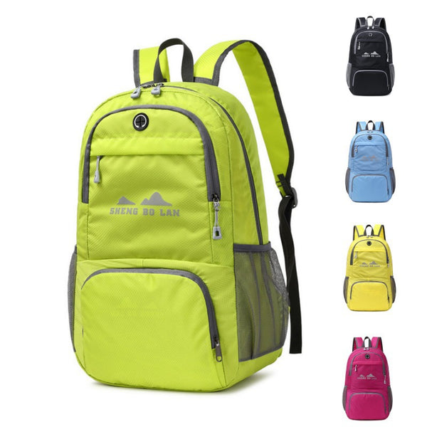 Sports and leisure bag wholesale new lightweight folding backpack leisure travel storage bag large capacity outdoor backpack