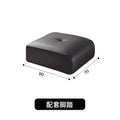 Italian normcore big black bear sofa living room genuine leather sofa first layer cowhide high back black leather sofa
