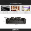 Italian light luxury blazer sofa modern classy house living room large and small apartment genuine leather sofa straight row combination