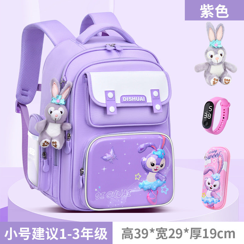 Elementary school backpack for boys, grades 1-2, ages 3-6, lightweight, child-friendly, spine-protecting, 2026 new model