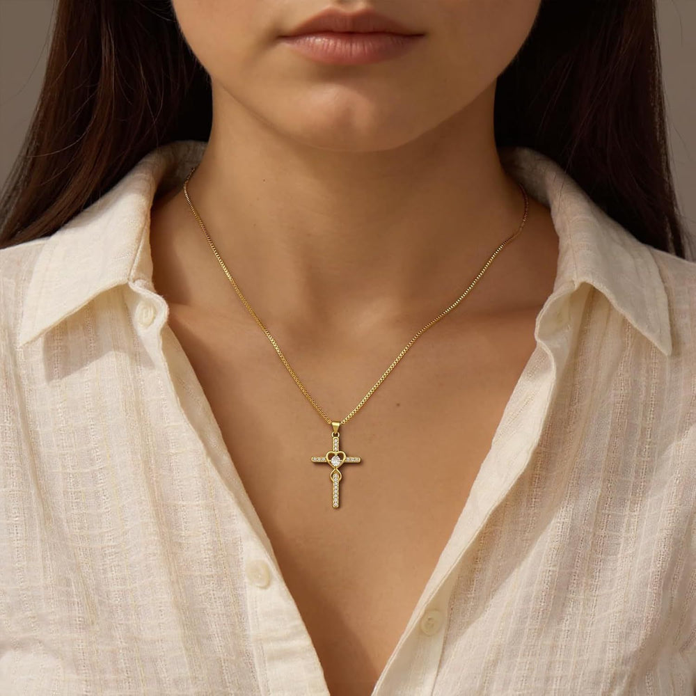 new product casualfashion925 sterling silver zircon cross pendant fashion styleaccessible luxuryeleganteasiest for match necklace