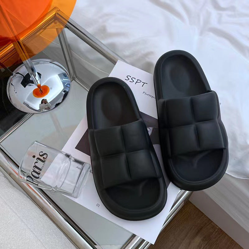 New eva cloud slides: stylish, comfortable, and non-slip summer slippers for women and men. perfect for indoor, bathroom, and outdoor wear. odor-resistant and ideal for couples