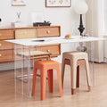 Comfortable restaurant soft-padded plastic stool, bench, fast food restaurant long-seat soft stool, new home use thickened plastic stool