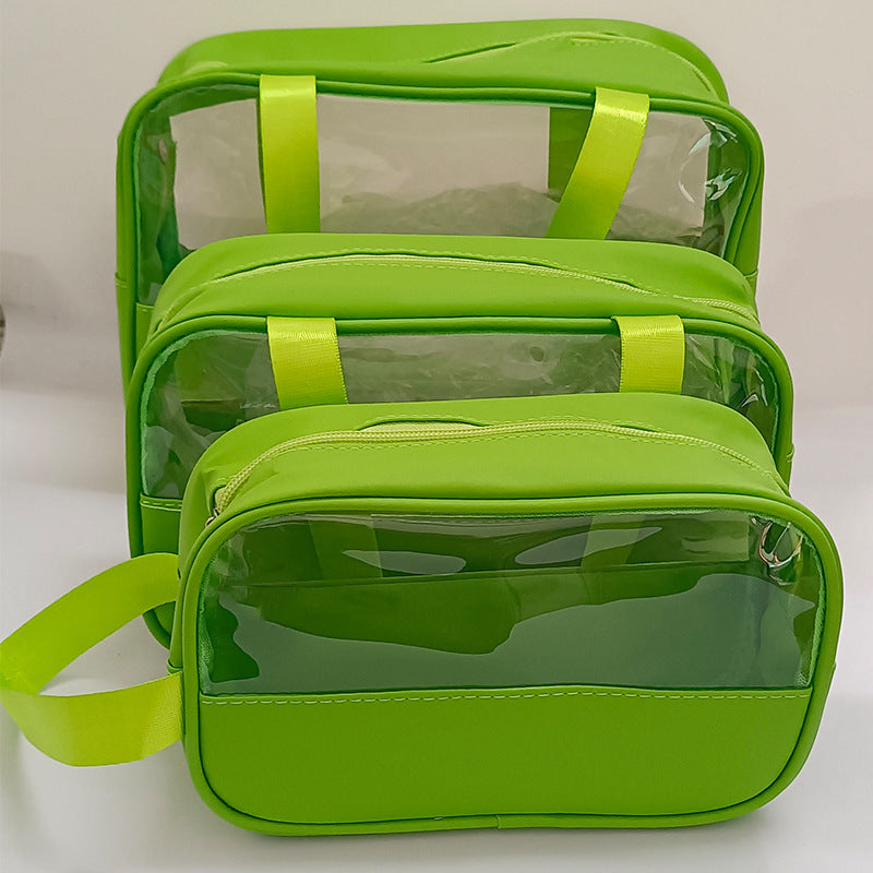 Yulang portable cosmetic bag three-piece set portable large-capacity travel bath storage bag waterproof swimming toilet bag