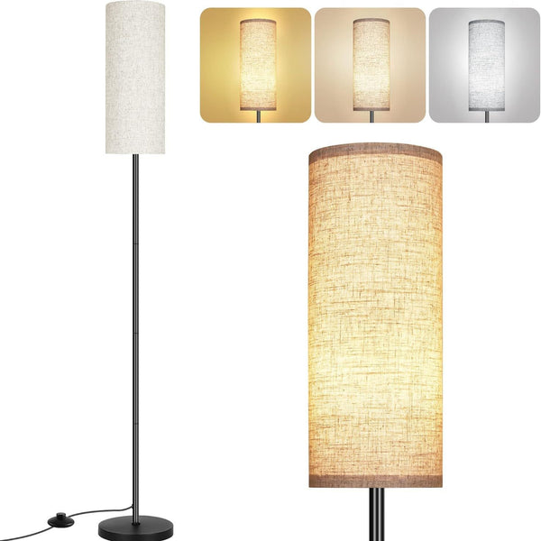 Cross-border LED minimalist floor lamp, living room high-end light luxury atmosphere lamp, bedroom bedside table decoration vertical desk lamp