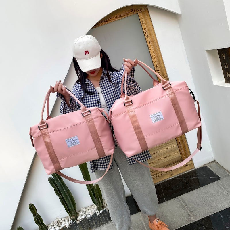 Wholesale travel bag dry and wet separation yoga fitness bag Oxford cloth business trip duffel bag large capacity lightweight storage bag