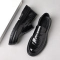 Genuine leather men's slip-on loafers - casual, soft sole, durable, versatile, trendy, and comfortable