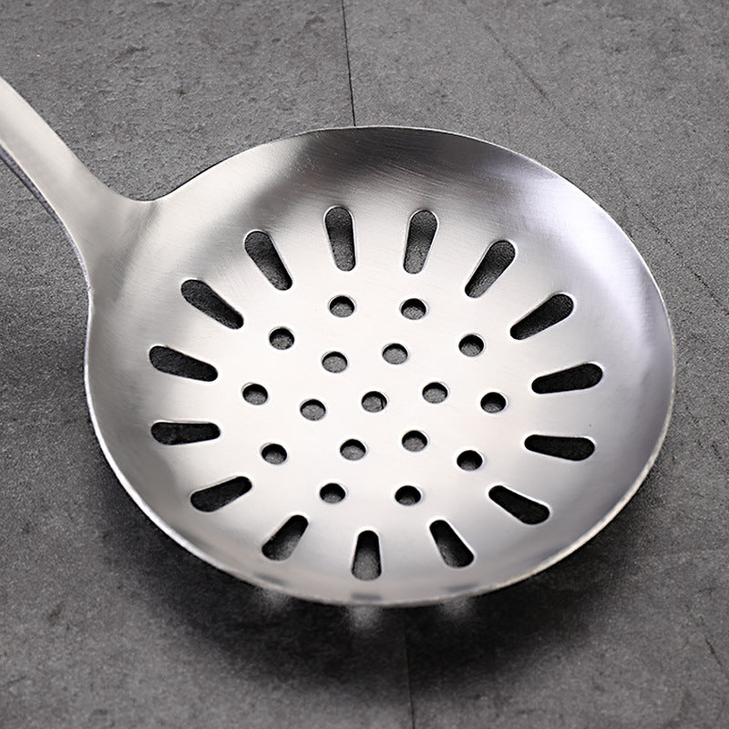 Dao Qi stainless steel kitchenware household kitchen silicone handle spatula cooking heat insulation anti-scalding high temperature colander