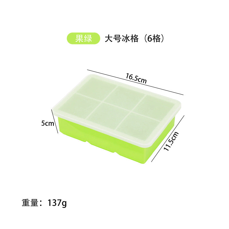 Freeze ice cube mold with lid silicone ice grids ice making film skull square ice maker cocktail ice ball film