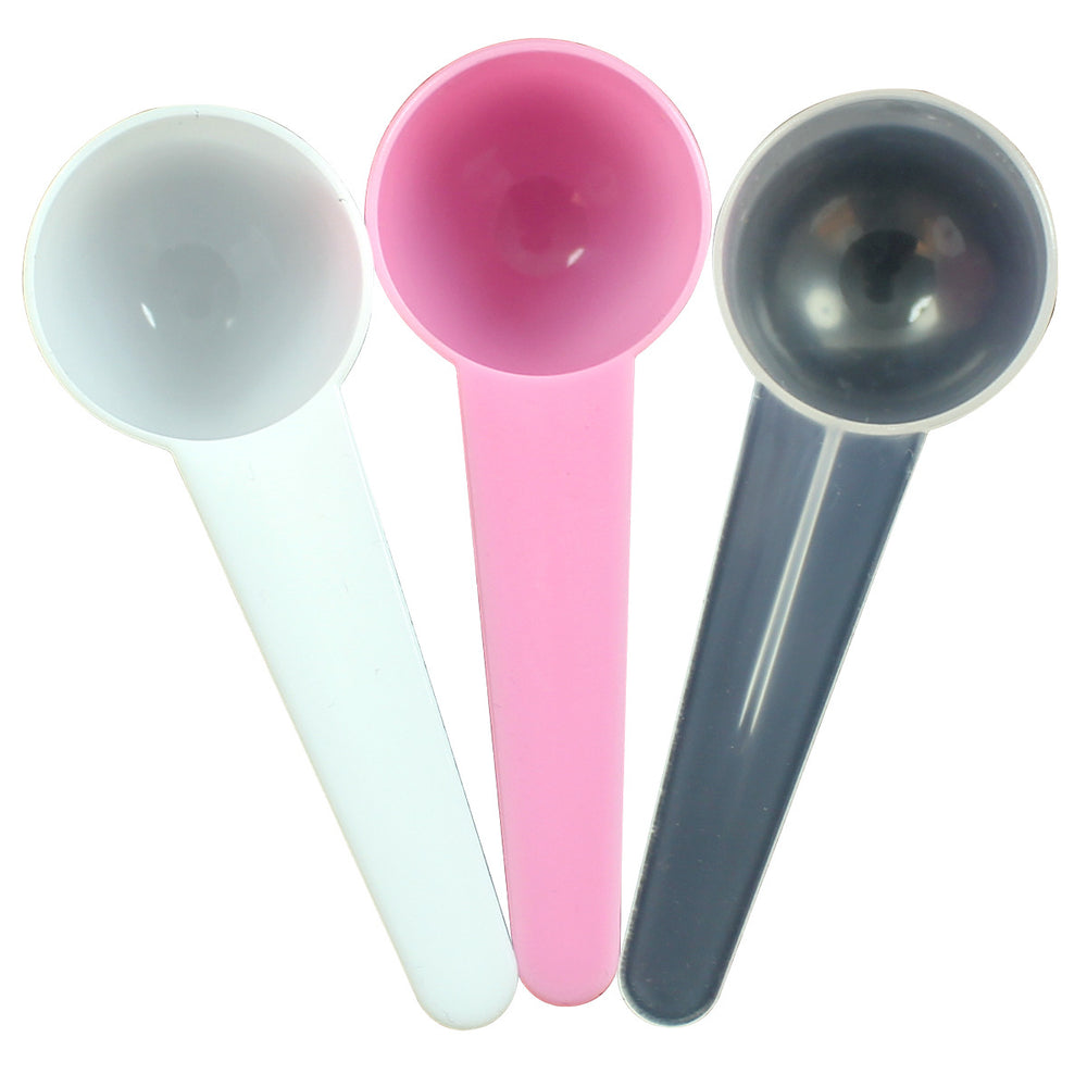 Plastic spoon 10ml facial mask spoon feed fertilizer pesticide liquid powder short handle measuring spoon filled with water 10g
