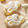 Women's cloud slippers - new 2023 autumn/winter indoor home cute plush rabbit warm cotton slippers