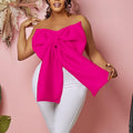 D335women tops european and american women's sexybows wrap chest african off shoulder easiest for match short tops shirt