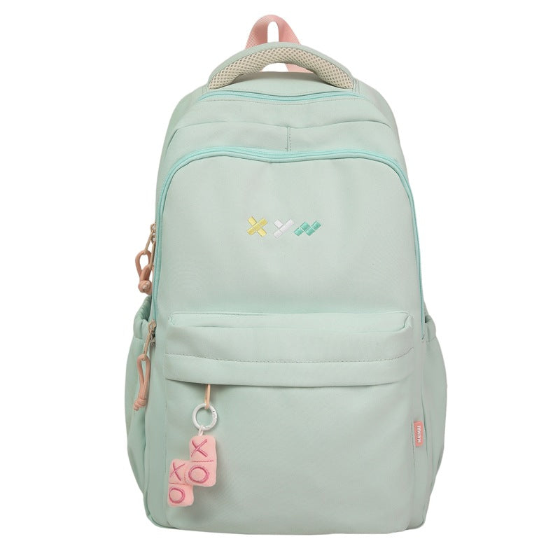 School bag, male and female couples, Japanese cute large-capacity ins backpack, trendy versatile backpack, middle school students