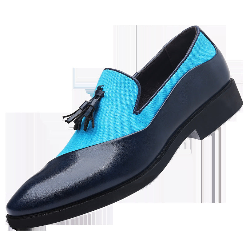 2024 new men's leather dress shoes - business formal, plus size, slip-on, trendy casual, korean style, versatile, british fashion