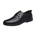New men's casual leather shoes - spring collection: trendy, breathable work shoes, soft leather casual sneakers with flexible soles