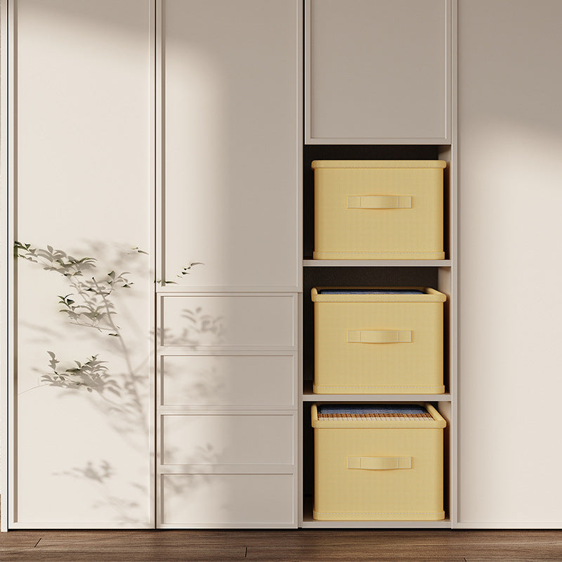 Pants storage box, wardrobe layering artifact, household clothes clothing fabric finishing basket, storage box folding