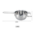 Export stainless steel chocolate melting pot wax melting pot water melting bowl heating small milk pot for home baking utensils