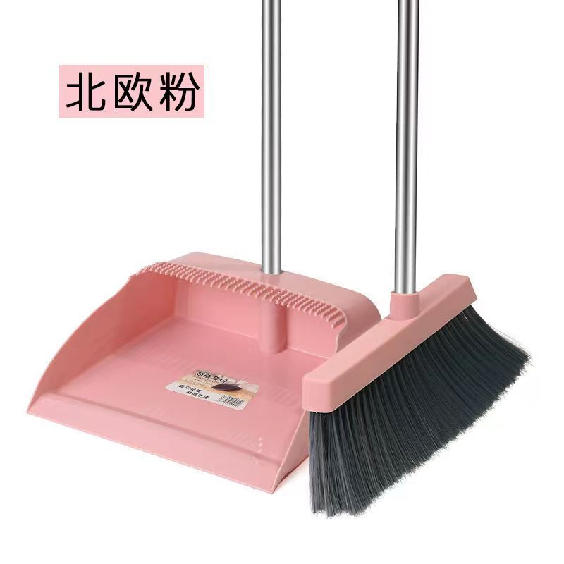 Broom and dustpan set for home indoor and outdoor broom and dustpan combination plastic suit magic silicone broom