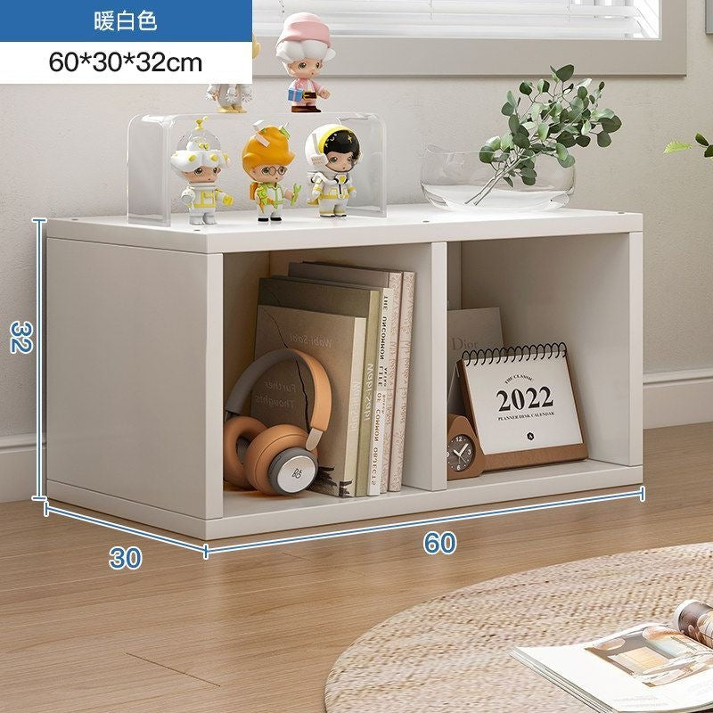 Balcony bay window storage cabinet storage rack cabinet storage cabinet plaid cabinet floor-standing single-layer low cabinet bookshelf for home bookcase