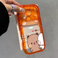 Suitable for apple 18 yifubu couple mobile phone case cartoon chirping transparent acrylic iphone17 protective cover