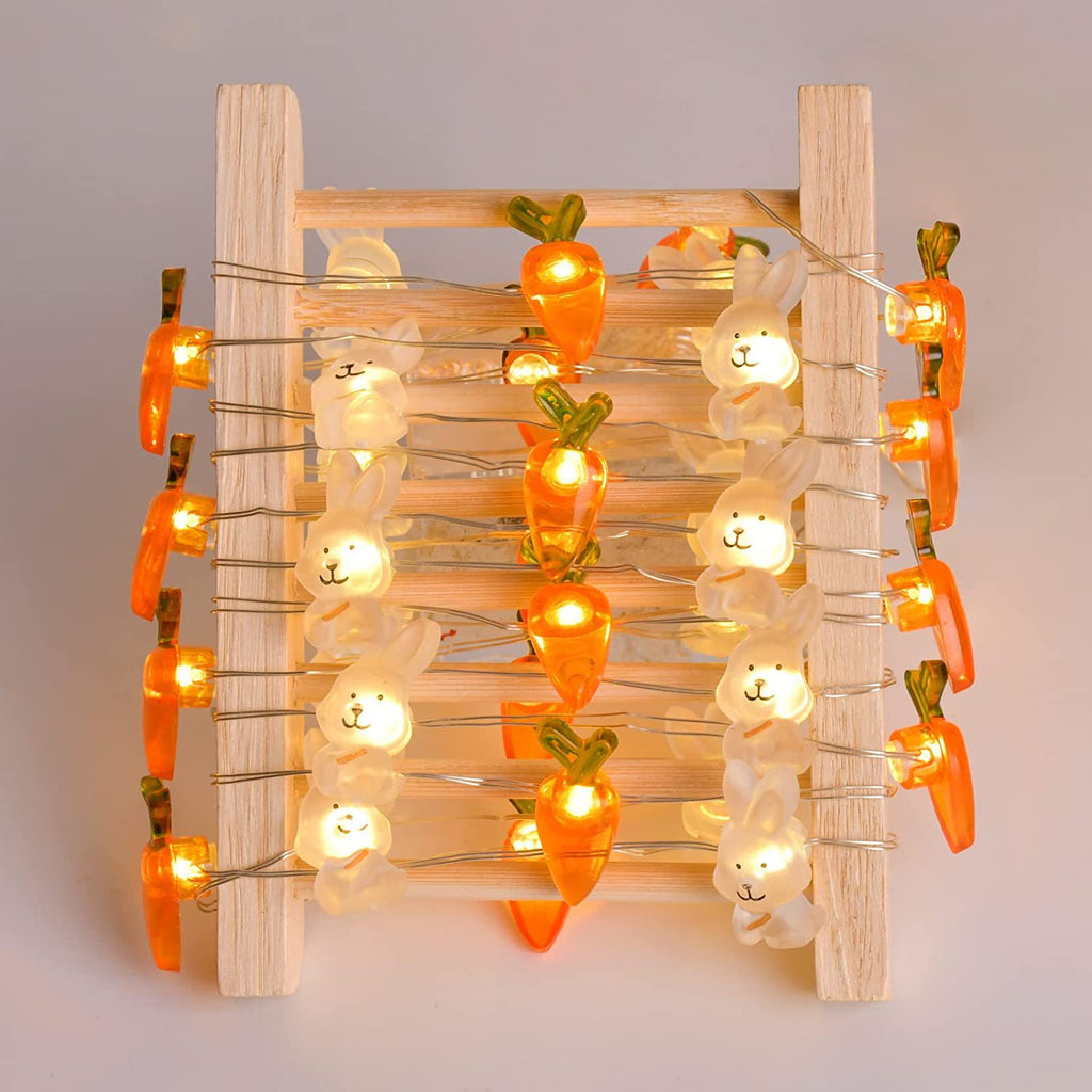 Cross-border new products, Easter carrot rabbit decorative lights, chick eggs, shell eggs, battery boxes, copper wire light strings.