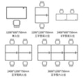 Saint li office desk and chair set - partitioned workstation for employees