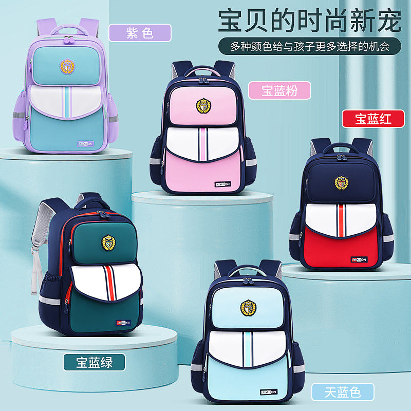 New primary school schoolbags for children in grades 3-6 to reduce the burden and wear-resistant Shaodong students  wholesale, light and cute