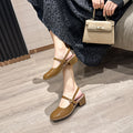 High-heeled sandals spring and summer new arrival baotou women's easiest for match mary jane thick heel fashioneasiest for match