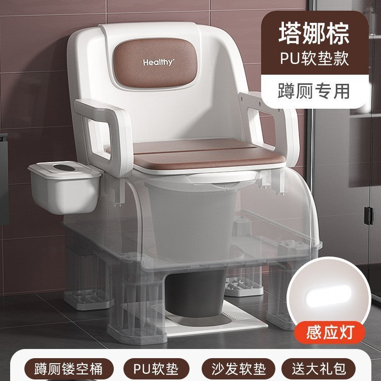 Bedside bedroom potty adult elderly toilet mobile horse room toilet chair bucket household pregnant women the elderly
