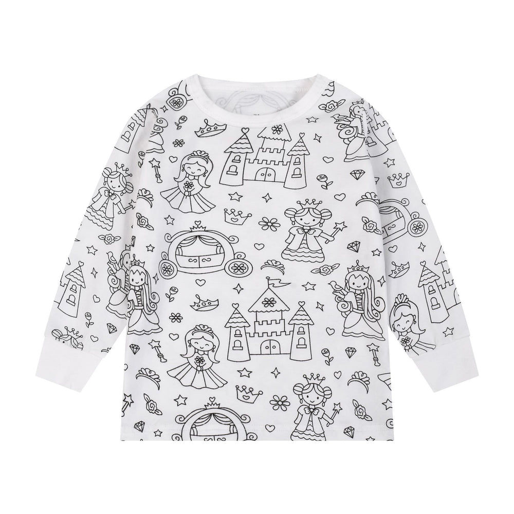 Export independent station stretch cotton boys engineering vehicle sketch coloring plaid fun diy hand-painted graffiti suit