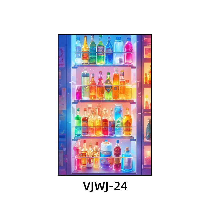 Bar KTV box decoration hanging pictures Cocktail bottle clear bar atmosphere music dining bar Bistro decoration painting