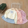 Girls' cardigan set - new autumn  collection: adorable girls' sweater and skirt set
