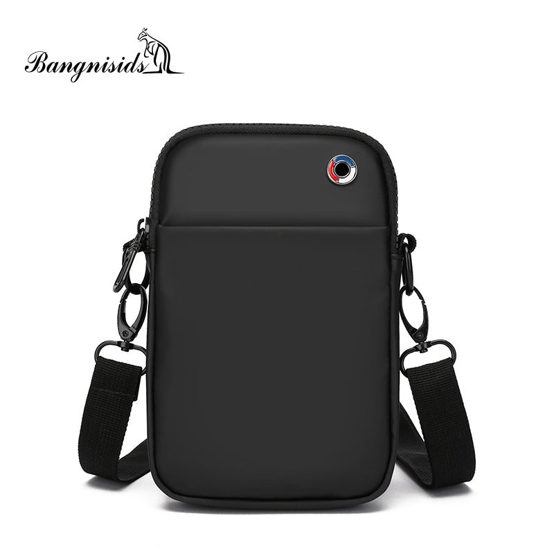 Spring new men's Oxford cloth shoulder bag simple small satchel diagonal span backpack casual multi-functional small bag lightweight