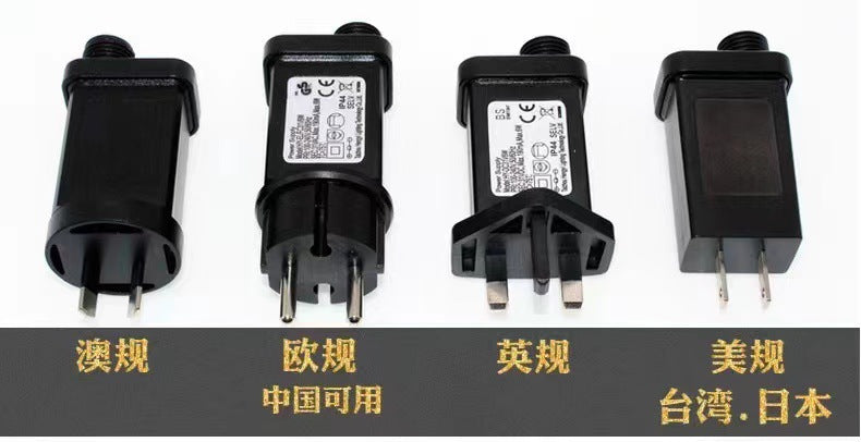 Cross-border LED lights flash string Gypsy 24V low voltage 110V waterproof outdoor Christmas tree wood garden decoration lights