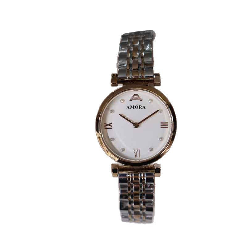 Anima minimalist chic exquisite elegant light luxury stainless steel quartz pearl watch - women's waterproof wristwatch