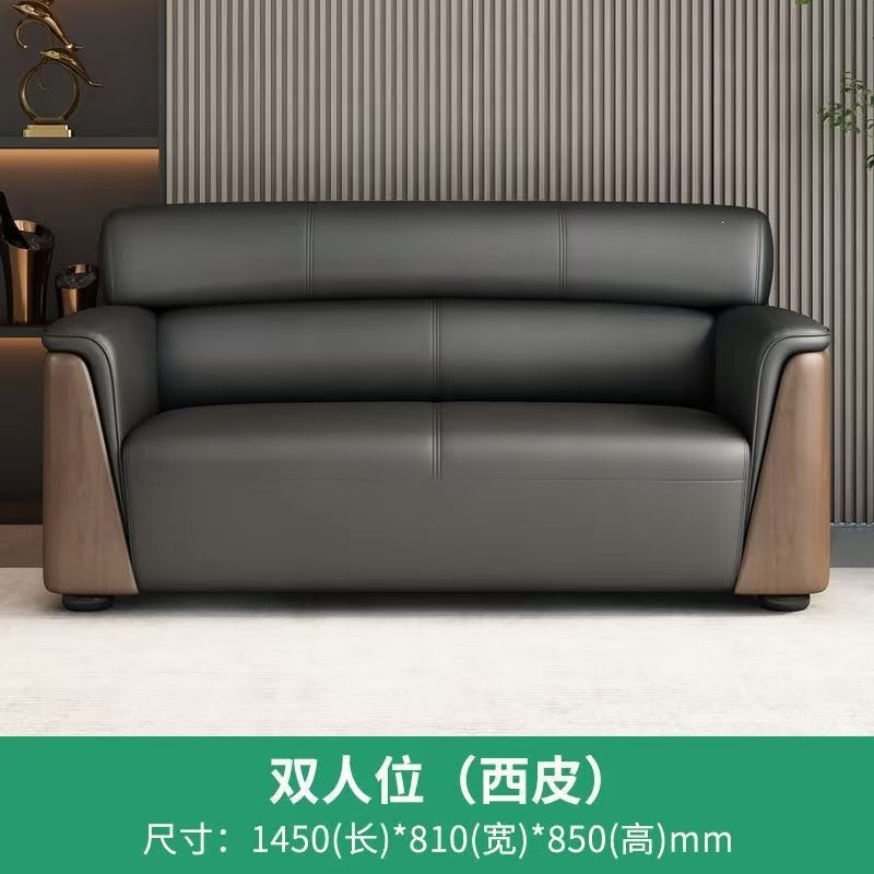 Office sofa business reception area meeting room simple modern light luxury three-seater sofa and coffee table set