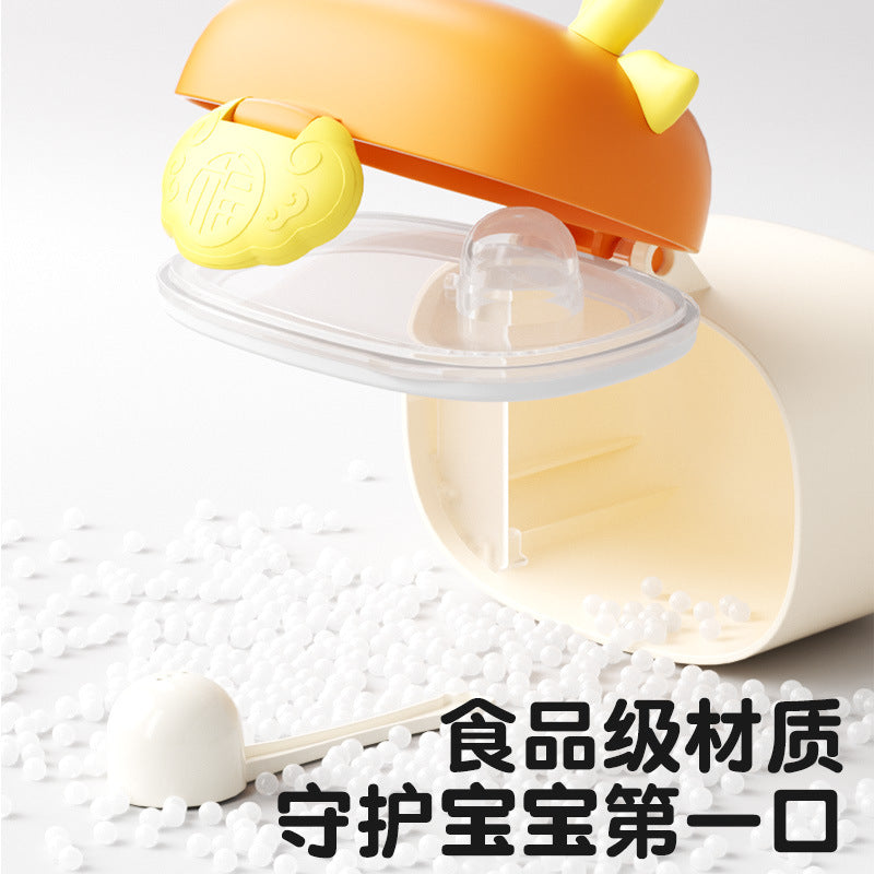 Baby milk powder box Portable out Large capacity baby rice noodle box Milk powder sub-packaging box Sealed storage tank Moisture-proof