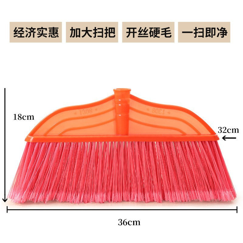 Batch Plastic Broom Wholesale Soft Hair Glue Broom Household Plastic Cleaning Products Broom Sweeping Floor Hard Hair Broom