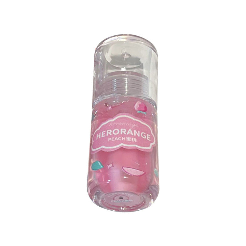 HERORANGE~ Fruit lip oil Fruit moisturizing and moisturizing lip gloss Lipstick base stacked with water gloss Dudu lip gloss